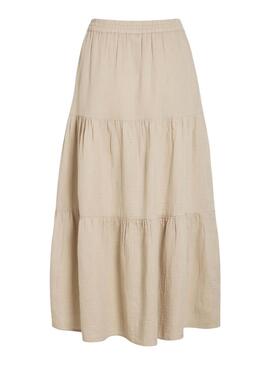 Rock Vila Vilania in Beige für Damen