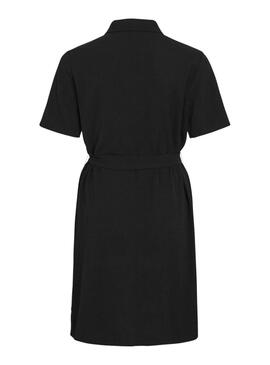 Kleid Hemd Vila Vijosa schwarz für Damen