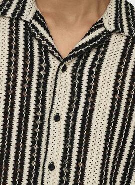 Only and Sons Dani Häkel beige Hemd für Herren