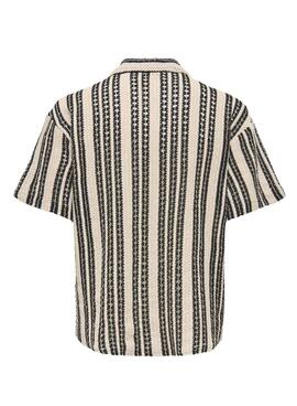 Only and Sons Dani Häkel beige Hemd für Herren