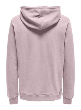 Sweatshirt Only and Sons David lila für Herren.