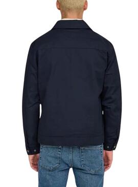 Only and Sons Ralph marineblaue Jacke für Herren.