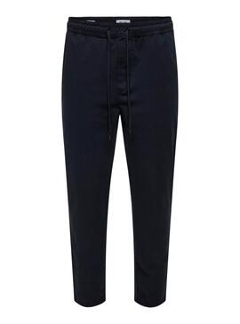 Hose von Ony and Sons Linus Taper in Marineblau für Herren.