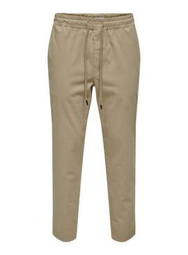 Hose Ony and Sons Linus Taper Camel für Herren