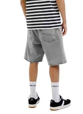 Bermudas Jack und Jones Tony Denim Grau für Herren.