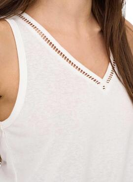 Top Only Penny weiß für Damen