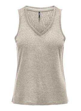 Top Only Penny grau für Damen
