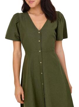 Grünes Only Vita Kleid für Damen