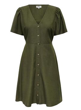 Grünes Only Vita Kleid für Damen