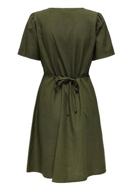 Grünes Only Vita Kleid für Damen