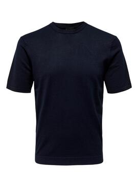 Only and Sons Wyler Strickshirt in Marineblau für Herren