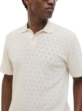 Polo Jack and Jones Latrent beige für Herren