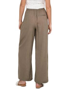 Hose Only Tokyo Leinen Braun für Damen