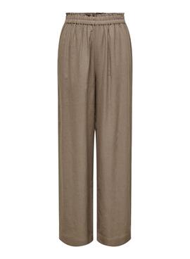 Hose Only Tokyo Leinen Braun für Damen