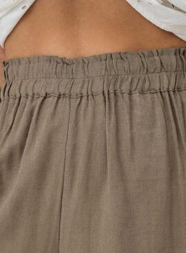 Hose Only Tokyo Leinen Braun für Damen