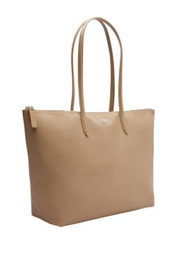 Handtasche Lacoste Tote Beige für Damen