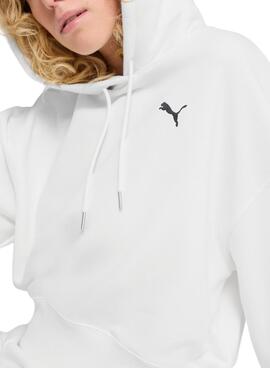 Sweatshirt Puma Wardrobe in Weiß für Frauen