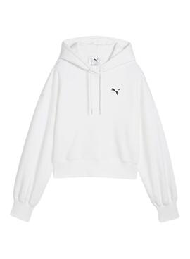Sweatshirt Puma Wardrobe in Weiß für Frauen