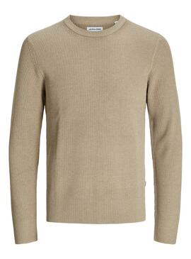 Jack und Jones Perfect beige Jersey für Männer