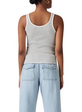  T-Shirt  Levis Essential Rib Streifen  für Frauen.