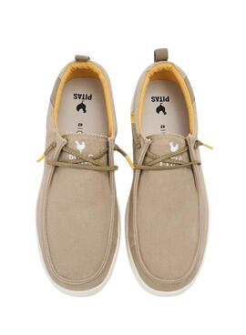 Schuhe Walkin Pitas Wallabi Biarritz beige für Herren.