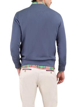 Sweatshirt Der Gans Flocke blau für Herren