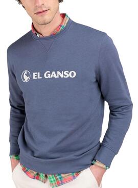 Sweatshirt Der Gans Flocke blau für Herren