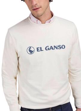 Sweatshirt El Ganso Flocado beige für Herren