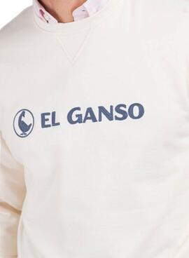 Sweatshirt El Ganso Flocado beige für Herren