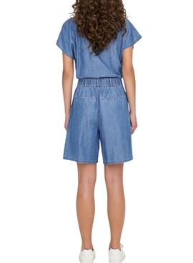 Bermuda Nur Bea Jeansblau für Damen.