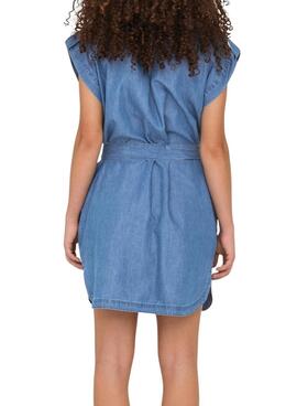 Kleid Only Bea Franco in Blau für Damen