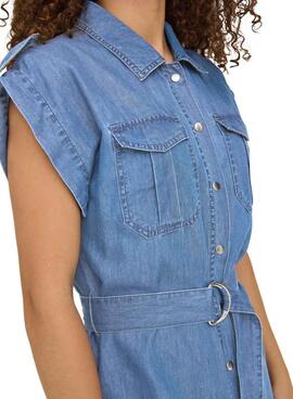 Kleid Only Bea Franco in Blau für Damen