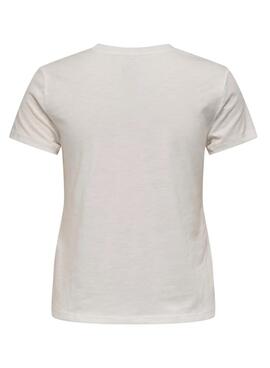 T-shirt Only Drew weiß für Damen