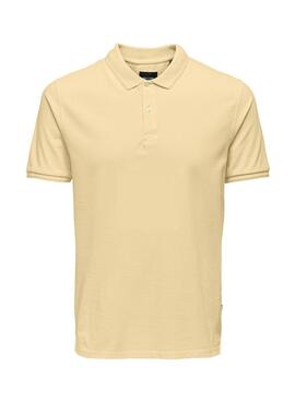 Polo Only and Sons Travis in Gelb für Herren