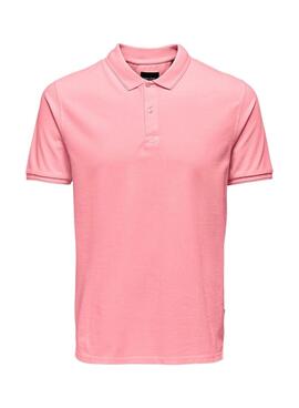 Polo Only and Sons Travis rosa für Herren