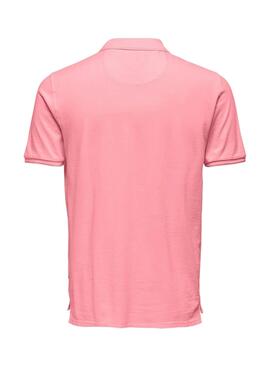 Polo Only and Sons Travis rosa für Herren