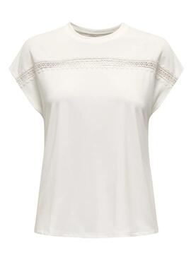 T-shirt Only Free Life beige für Damen
