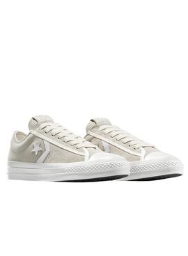 Turnschuhe Converse Star Player 76 aus Wildleder in beige