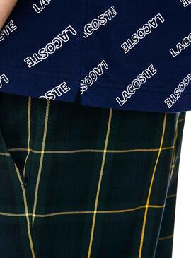 Polo Lacoste Live Print Marine Für Herren