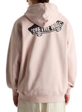 Sweatshirt Vans Style 76 in Rosa für Männer und Frauen.
