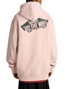 Sweatshirt Vans Style 76 in Rosa für Männer und Frauen.