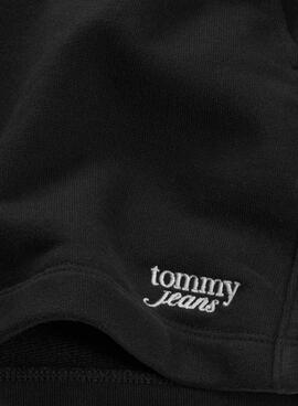  Shorts Tommy Jeans Script Schwarz für Damen.