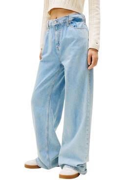 Jeanshose Tommy Jeans Paperbag  in Blau für Damen