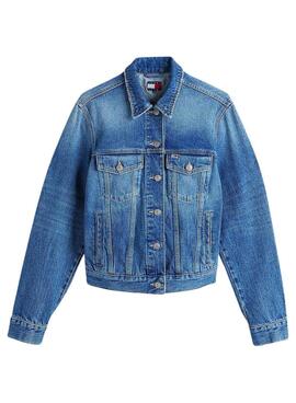 Jeansjacke Tommy Jeans Trucker  in Blau für Frauen