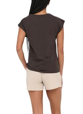 T-Shirt Only Delia braun für Frauen