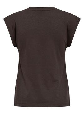 T-Shirt Only Delia braun für Frauen