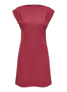 Kleid Only Jany in Granatrot für Damen.