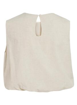 Top Vila Etni beige für Frauen