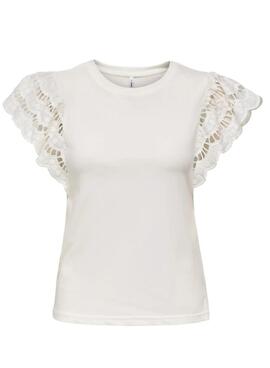 T-Shirt Only Macy weiß für Frauen