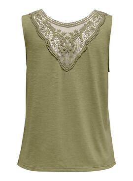 T-shirt Only Freda grünes für Frauen